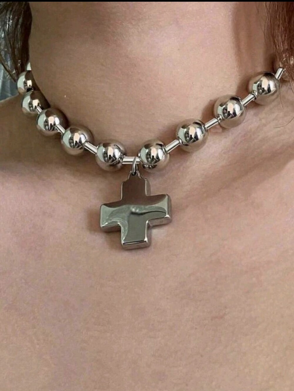 Cross BEAD Necklace